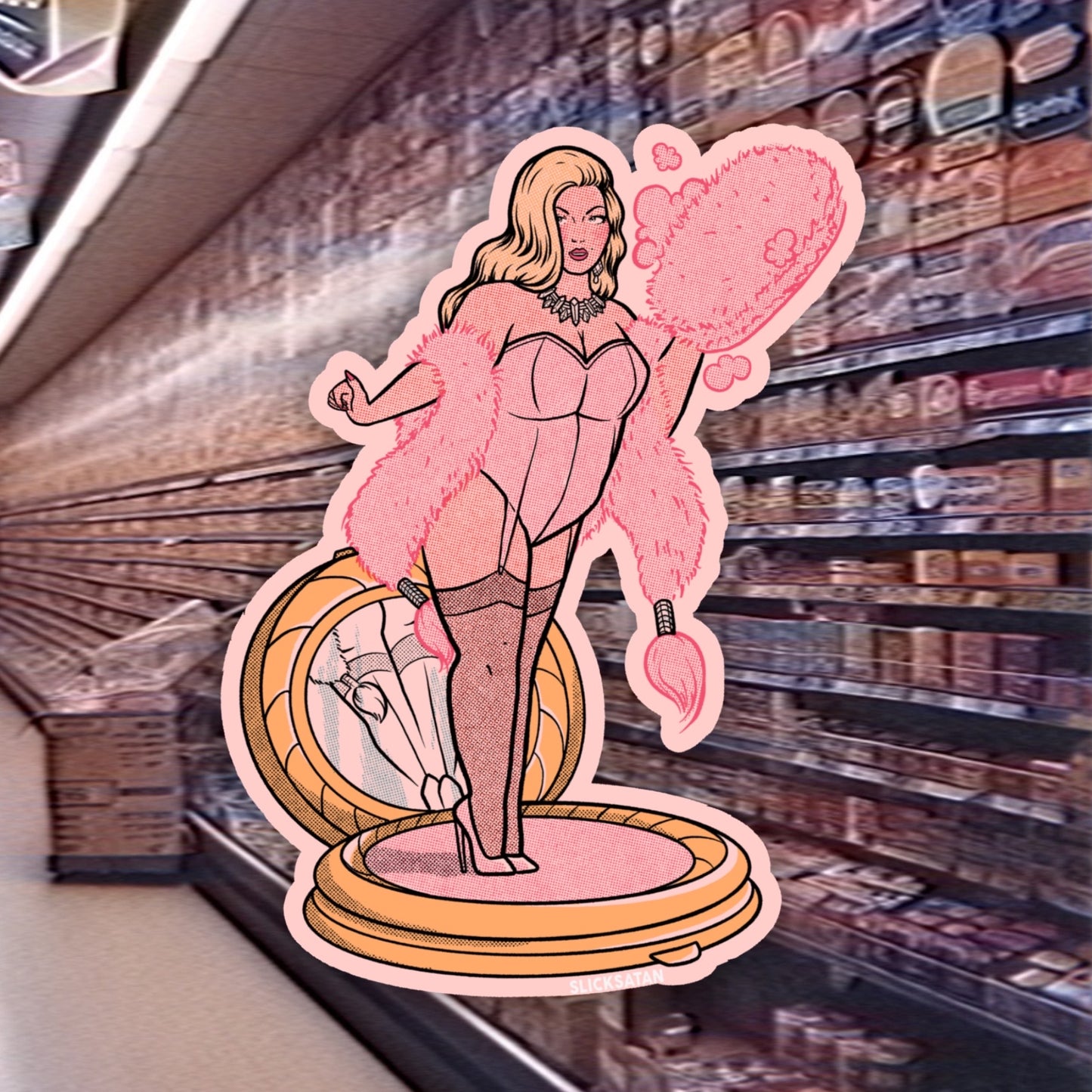 Powderpuff - Sticker